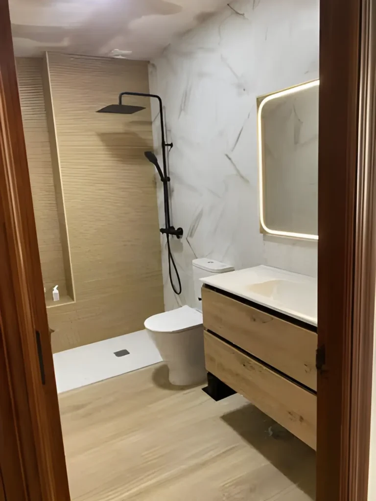 Reforma completa de baño realizada en Huesca